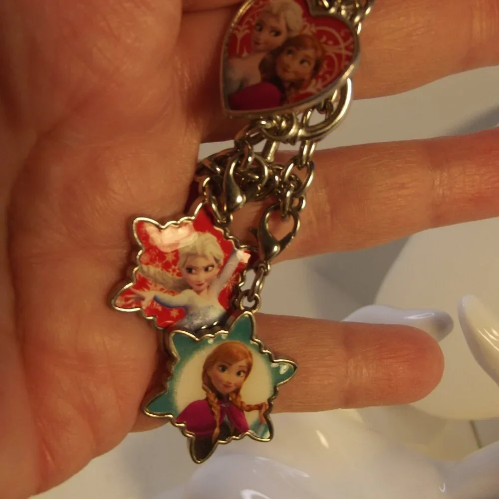 Disney Charm Bracelet - Removable Charms from Frozen - Elsa & Ana